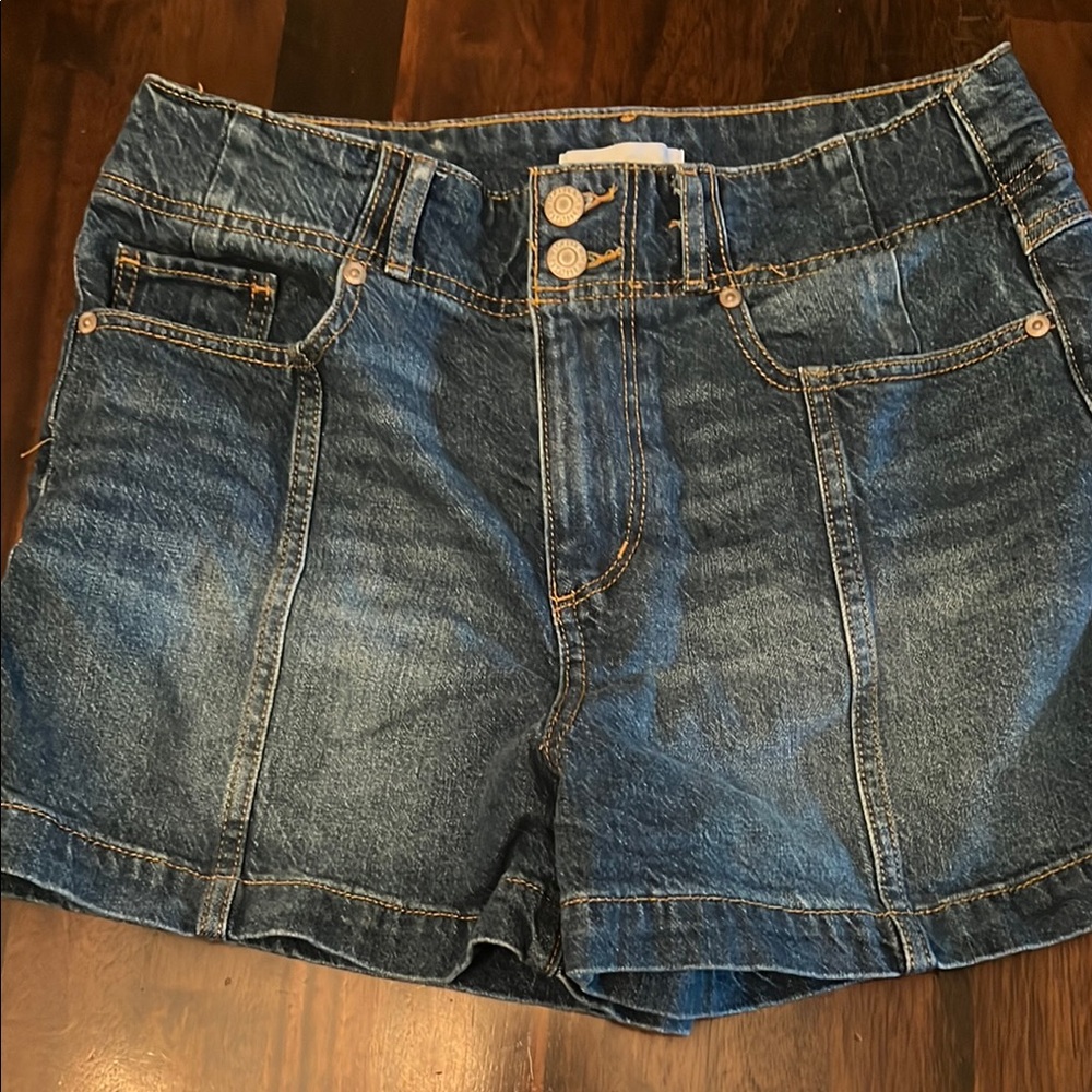 LOFT Dark Wash Jean Shorts
